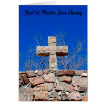 God is never far away cards