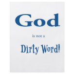 God is not a Dirty Word Personalized Flyer