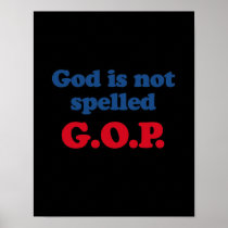 God is not spelled GOP Print