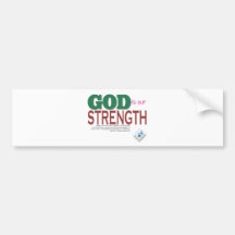 GOD is our strength Bumper Sticker