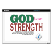 GOD is our strength Laptop Skins