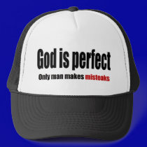 God is perfect hat