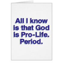 God is Pro-Life Cards