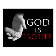 God Is Pro-Life Postcards