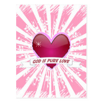 God is Pure Love postcards