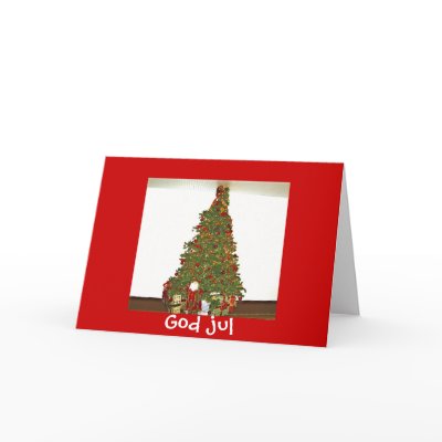 God jul kort greeting card by imperfectiomism
