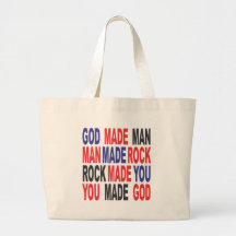God larva skirt tote bags