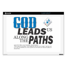 GOD leads us along the paths Laptop Skins