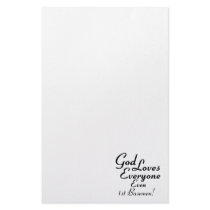 God Loves 1st Basemen! Stationery Design