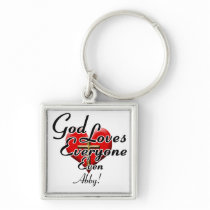 God Loves Abby! Keychain