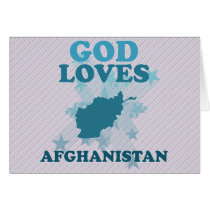 God Loves Afghanistan Card