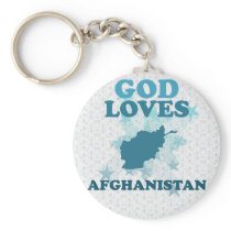 God Loves Afghanistan Key Chains