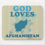 God Loves Afghanistan Mouse Pad