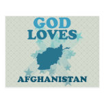 God Loves Afghanistan Postcard