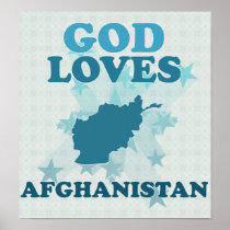 God Loves Afghanistan Print