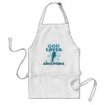 God Loves Argentina aprons