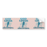 God Loves Argentina Bumper Stickers