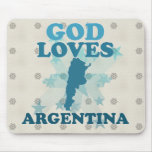 God Loves Argentina Mousepad