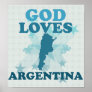 God Loves Argentina Print