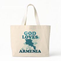 God Loves Armenia Canvas Bag