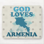 God Loves Armenia Mouse Pads