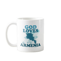 God Loves Armenia Mugs
