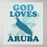 God Loves Aruba posters
