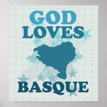 God Loves Basque Print