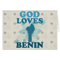 God Loves Benin Card