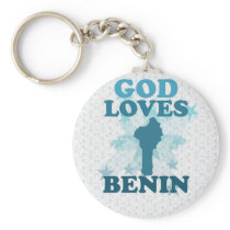 God Loves Benin Keychains