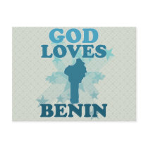 God Loves Benin Post Card