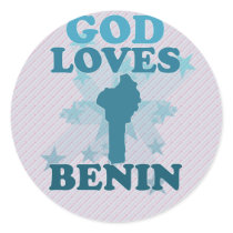 God Loves Benin Sticker