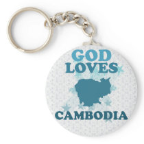 God Loves Cambodia Key Chains