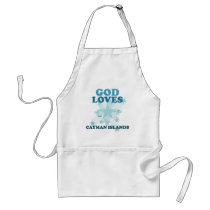 God Loves Cayman Islands Aprons