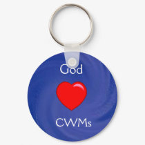 God Loves Christian Working Moms (CWMs) Keychain