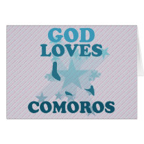 God Loves Comoros Card