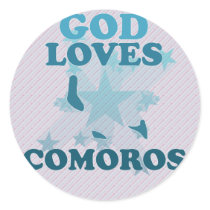 God Loves Comoros Sticker