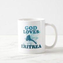 God Loves Eritrea Mugs