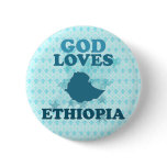 God Loves Ethiopia Pinback Buttons