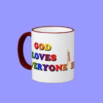 God Loves Everyone Mug mugs