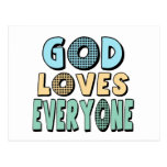 God Loves Everyone Postcard