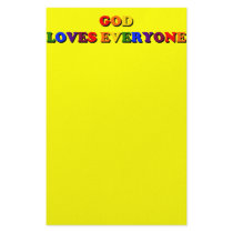 God Loves Everyone Stationery