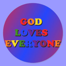 God Loves Everyone Stickers