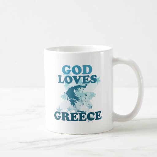 God Loves Greece Mug