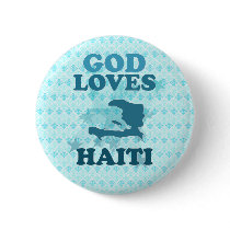 God Loves Haiti Pinback Buttons