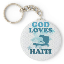 God Loves Haiti Keychain