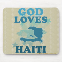 God Loves Haiti Mousepad