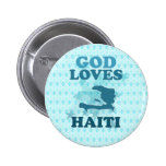God Loves Haiti Pinback Buttons