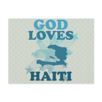 God Loves Haiti Postcard
