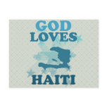 God Loves Haiti Postcard